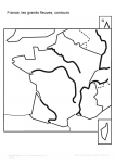 France : les grands fleuves (contours)
