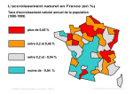 L'accroissement naturel en France