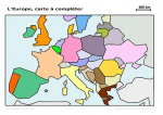L'Europe : carte à compléter