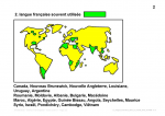 La langue française dans le monde