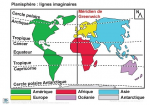 Planisphère : lignes imaginaires