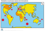 Planisphère, la francophonie