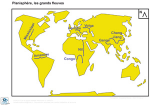 Planisphère : les grands fleuves