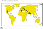 Planisphère : principales migrations