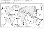 Planisphere Mouvements des plaques lithospheriques