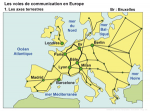 Les voies de communication en Europe