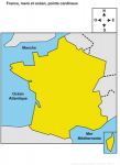 France : mers et océans, points cardinaux