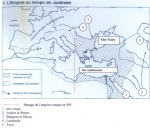 L'Empire au temps de Justinien (527)