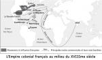 L'Empire colonial français au milieu du XVIIIe siècle