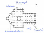 Une église romane (plan)