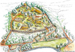 Plan d'un village gaulois : Coriobona