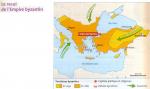 Le recul de l'Empire byzantin