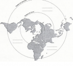 Planisphère : se repérer sur la Terre (projection polaire Équateur)