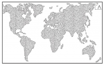 Carte du monde vierge