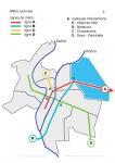 Arrondissements et métros de Lyon